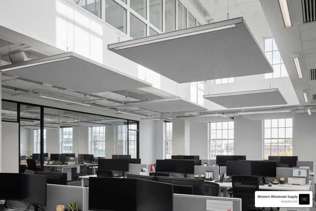 ceiling mounted acoustic panels
